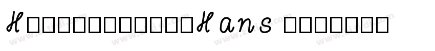 HPSimplifiedHans Reg字体转换